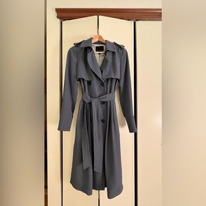 Banana Republic Slate Blue Trench Coat - XSP